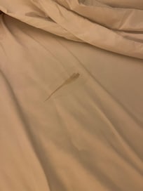 Dirty bed sheet