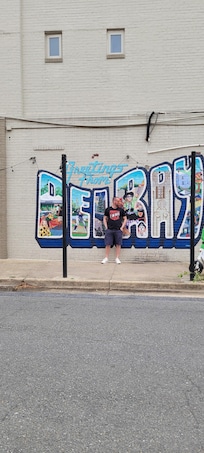 This mural was on the side of the building. So beautiful
