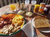 Breakfast on the balcony