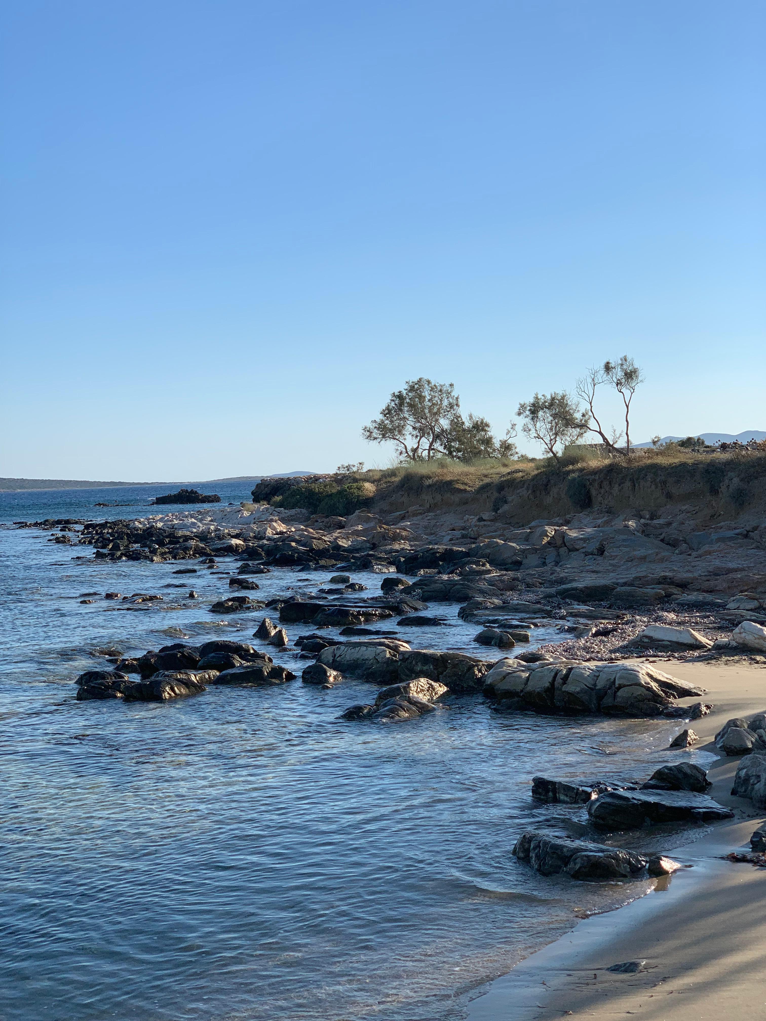 Silent beach near the apartment