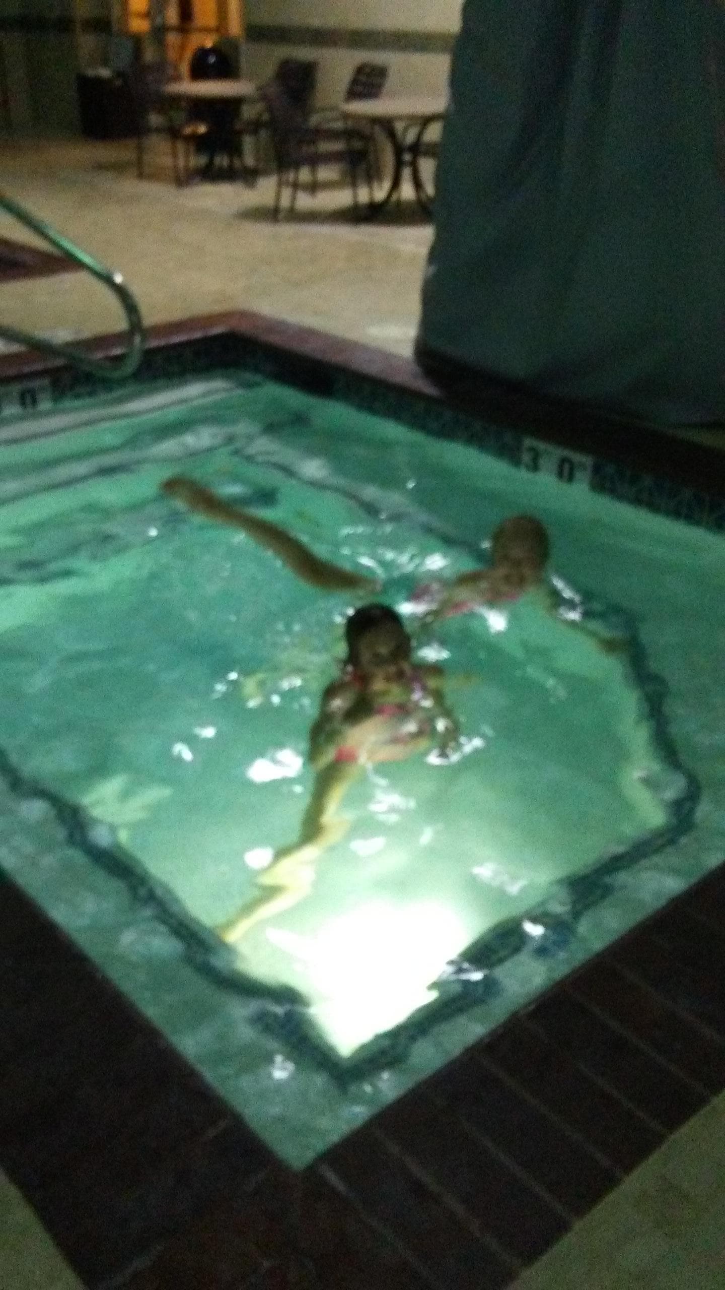 My sister and niece came to visit and swim also