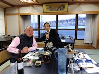 鯛づくしの夕食。
ゆずワインを追加して、乾杯!