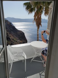 View Looking Out Door From Just Inside Room.