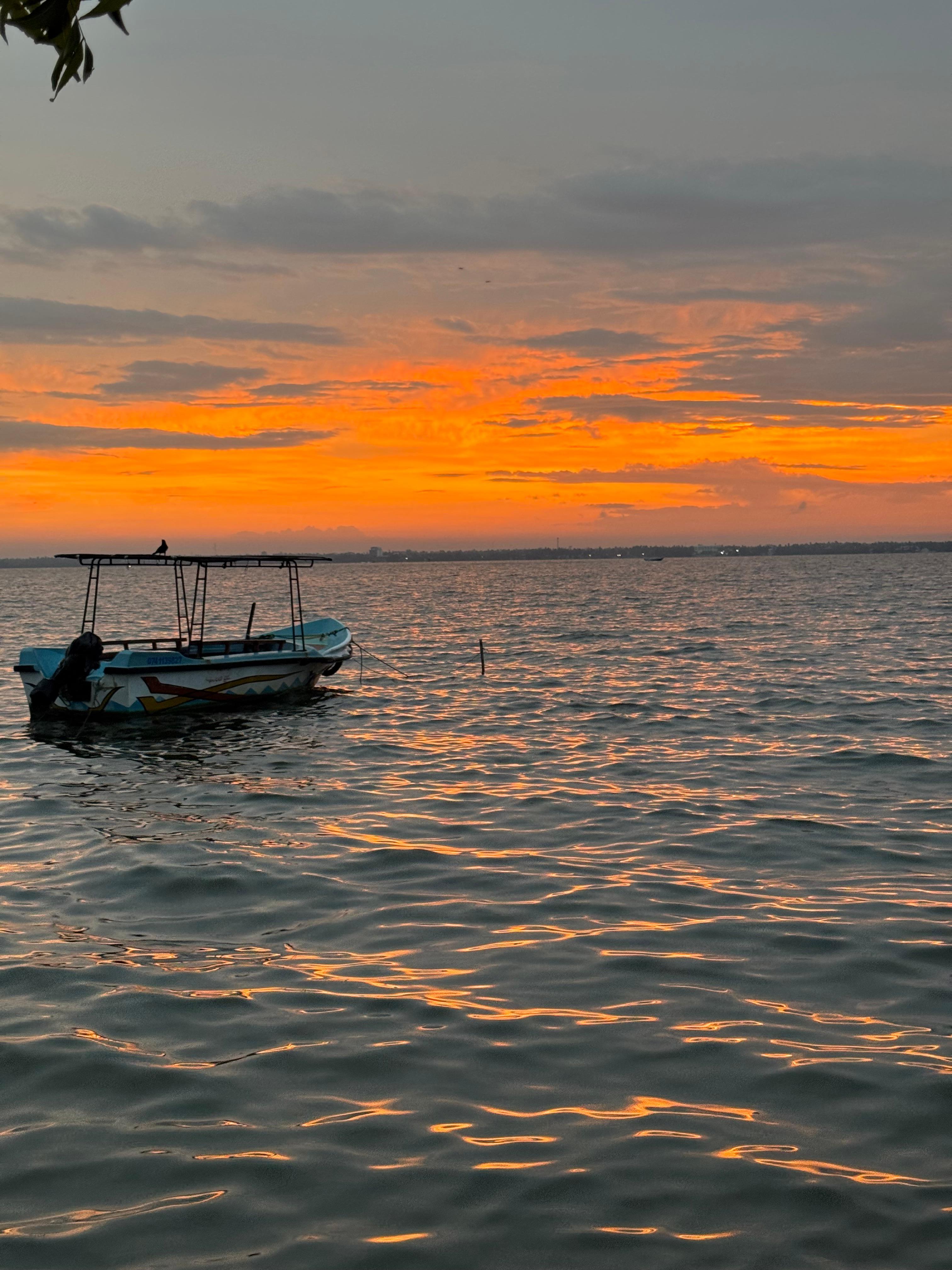 Sunrise whilst looking over the lagoon