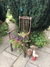 Just one of many loving touches in the garden