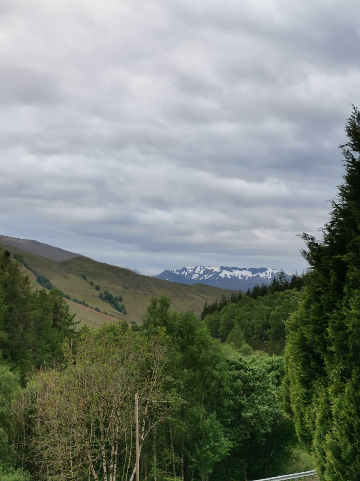 June 5th and still snow at the top of the Ben