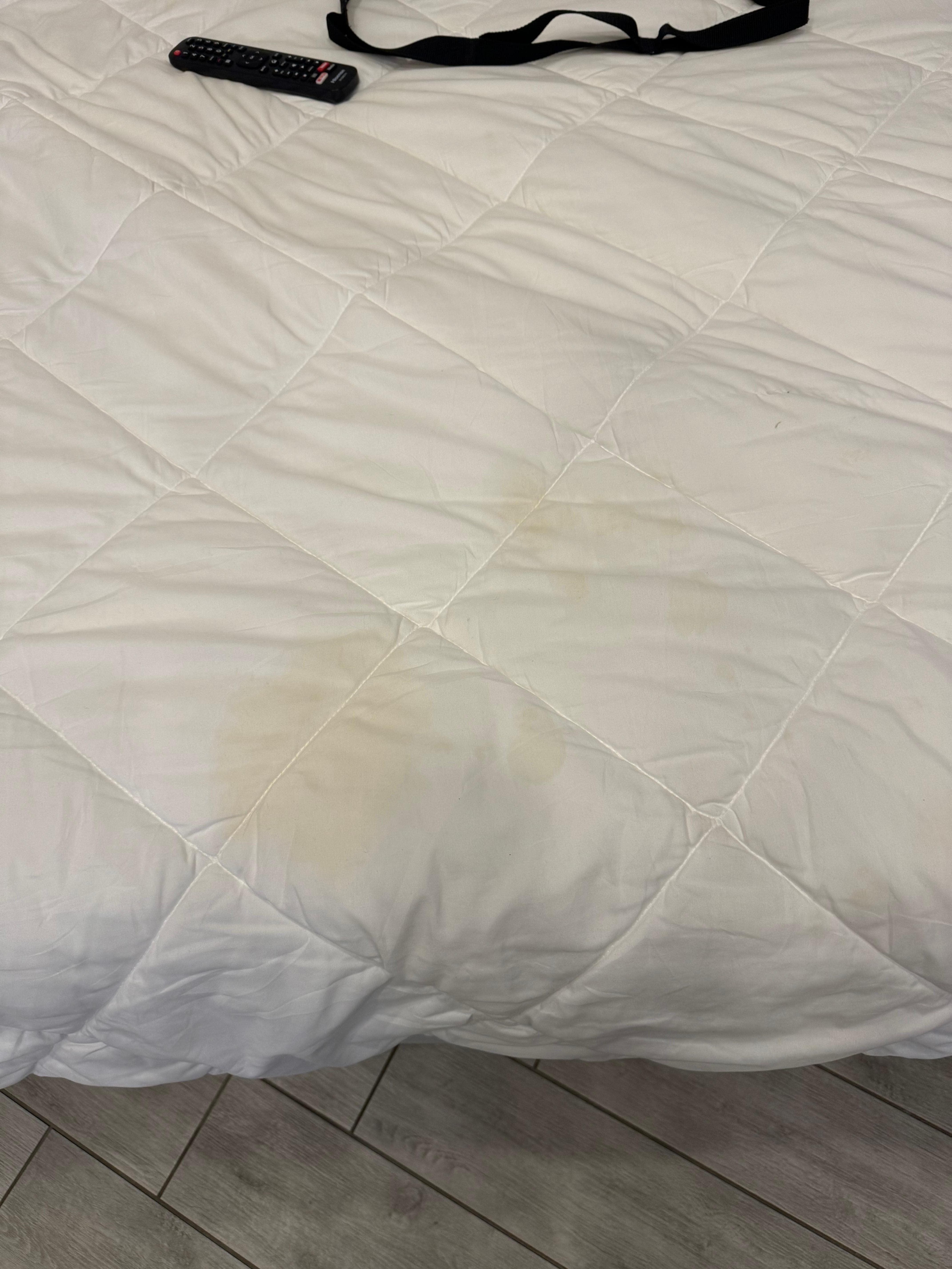 Stained blanket 