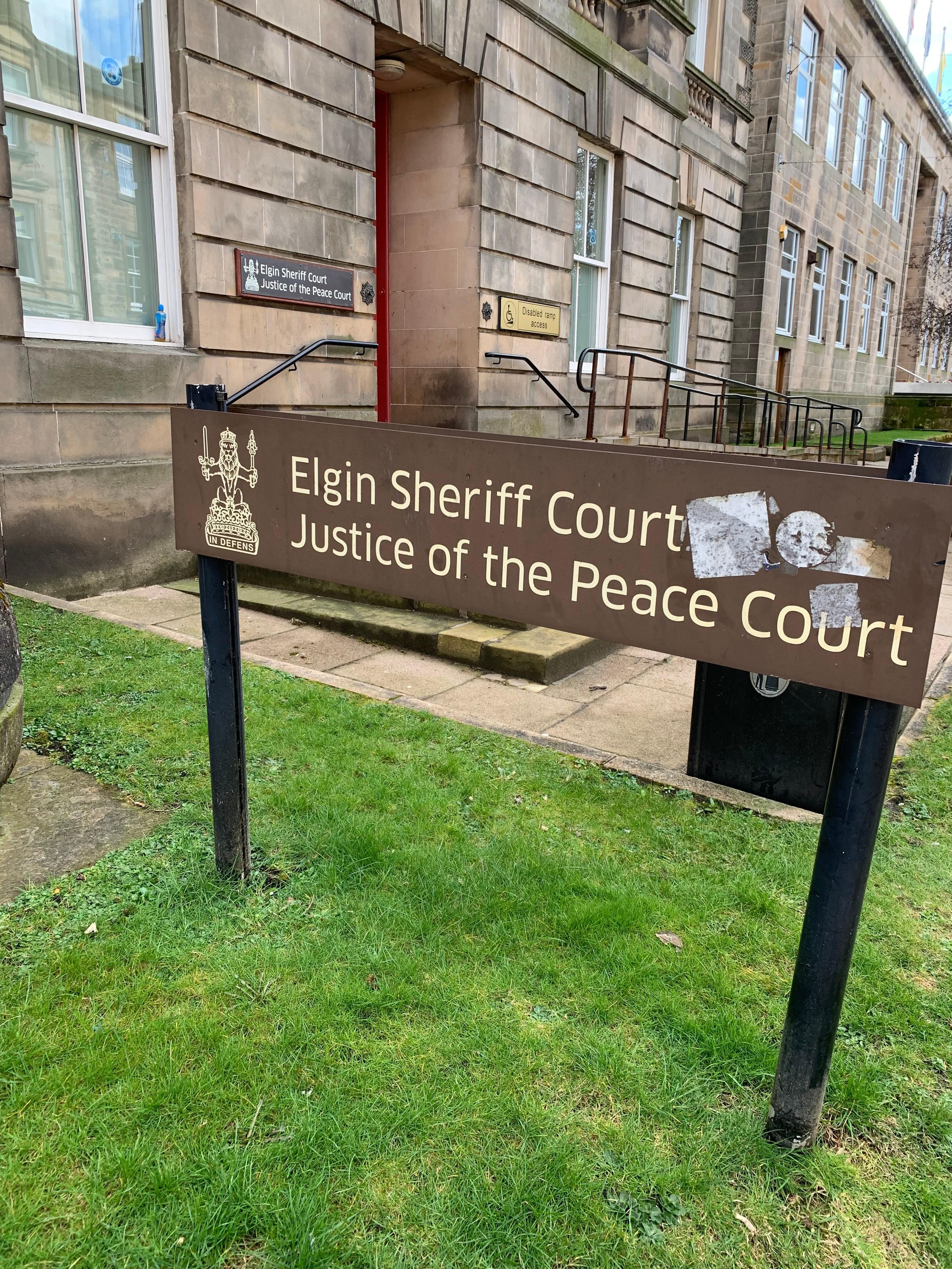 Elgin Sheriff Court. I’m training to be a judge.