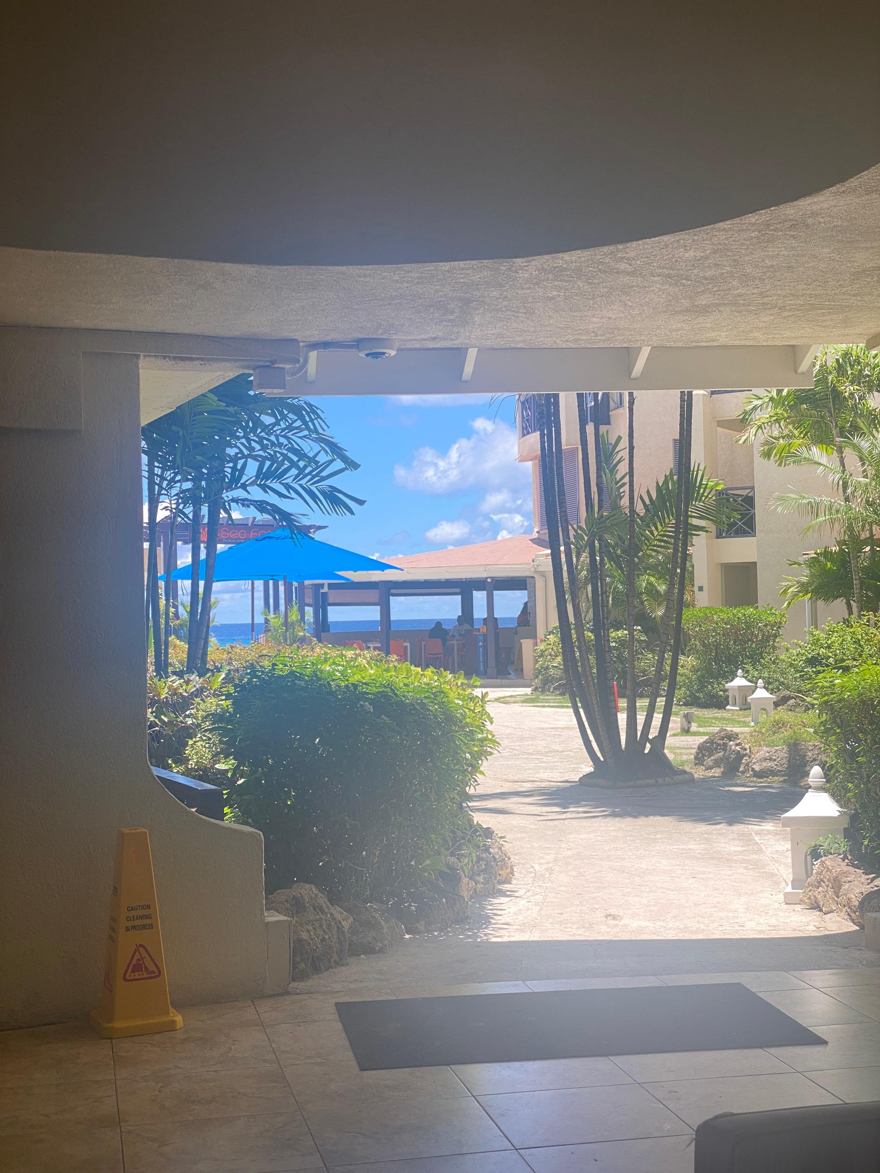 View of restaurant from checkin area.