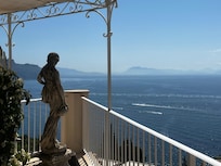 The view from the room balcony