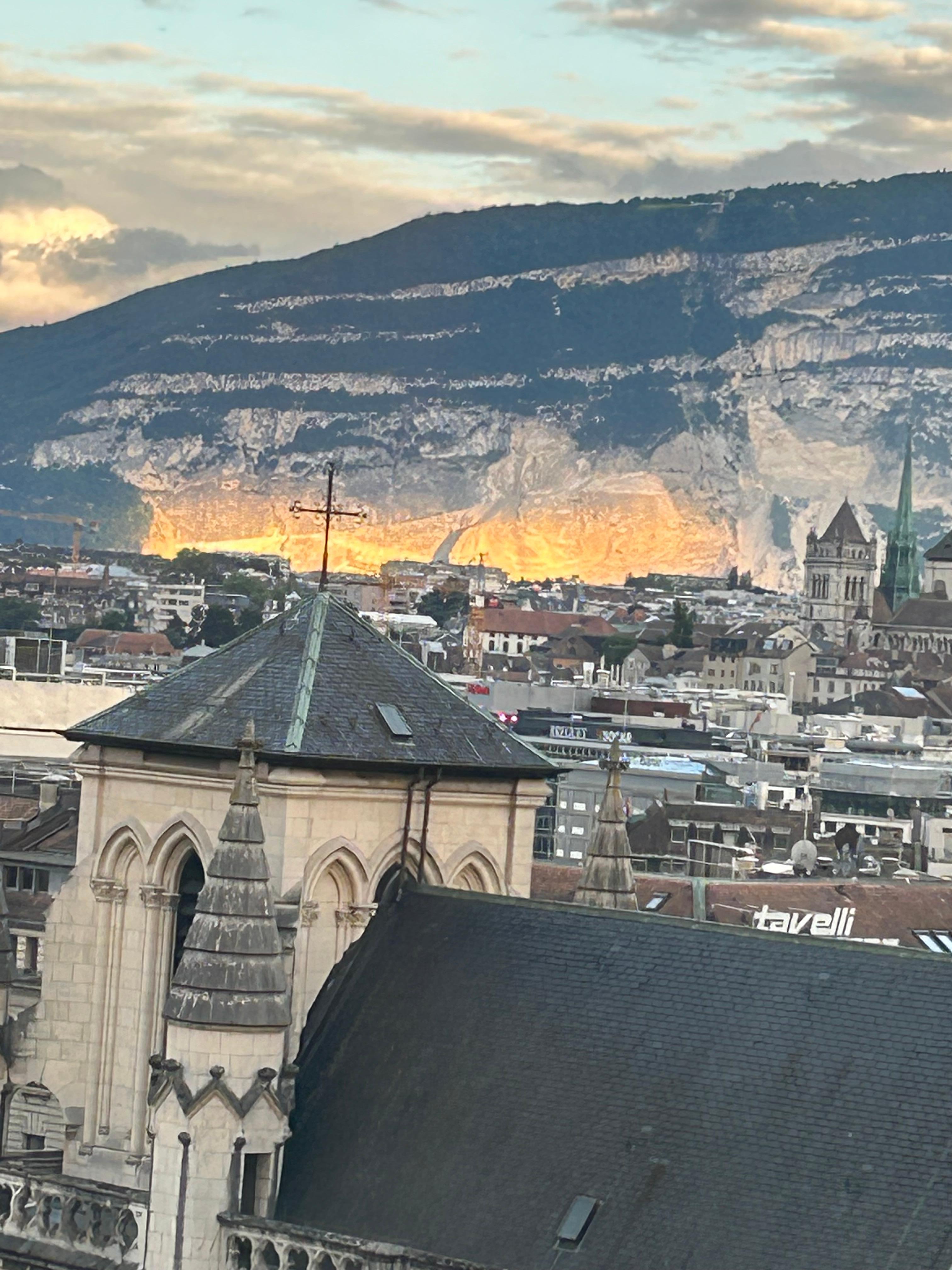 For just a moment, the setting sun seemed to set the hills on fire. It was stunning!