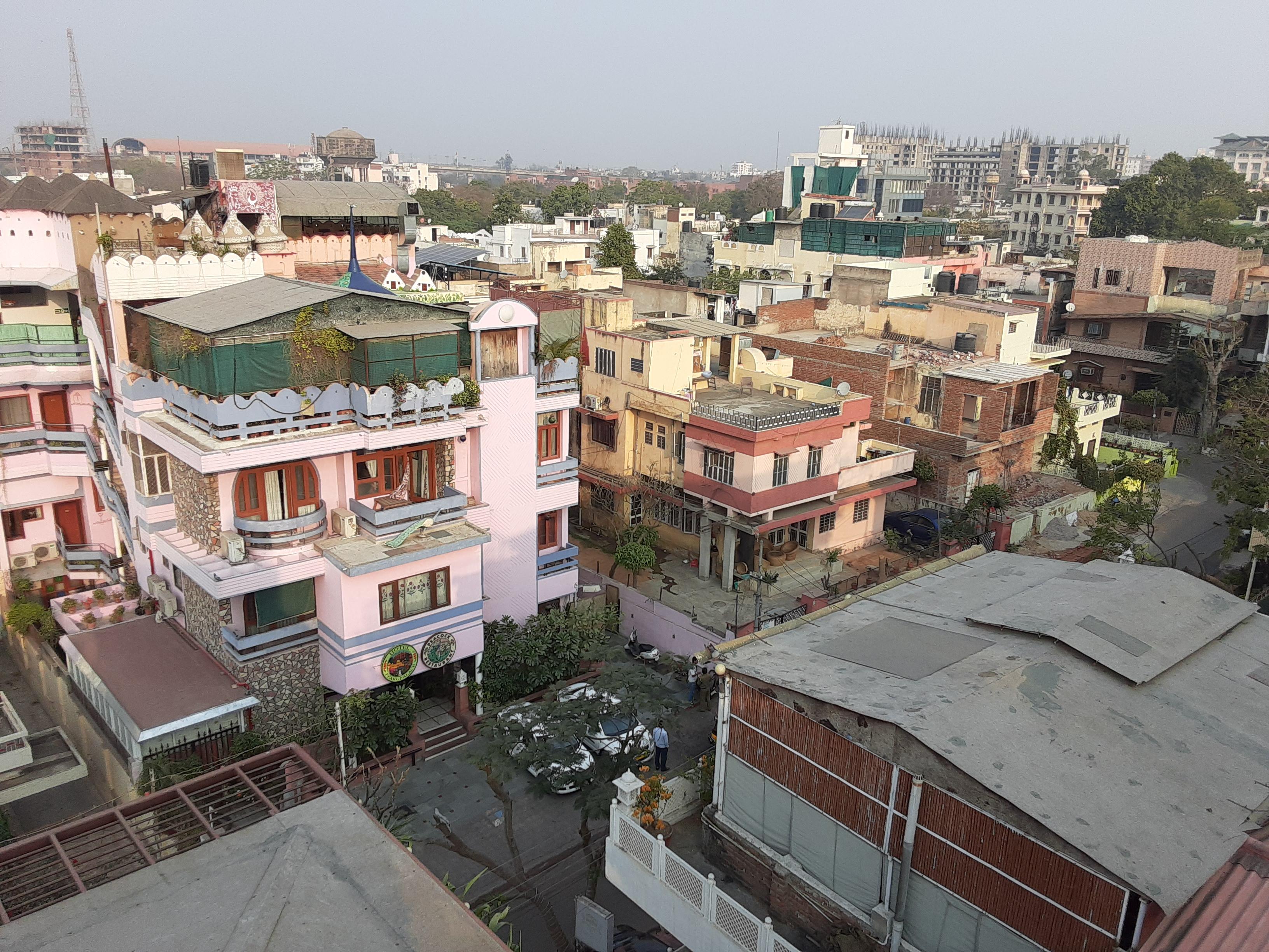 View from rooftop restaurant