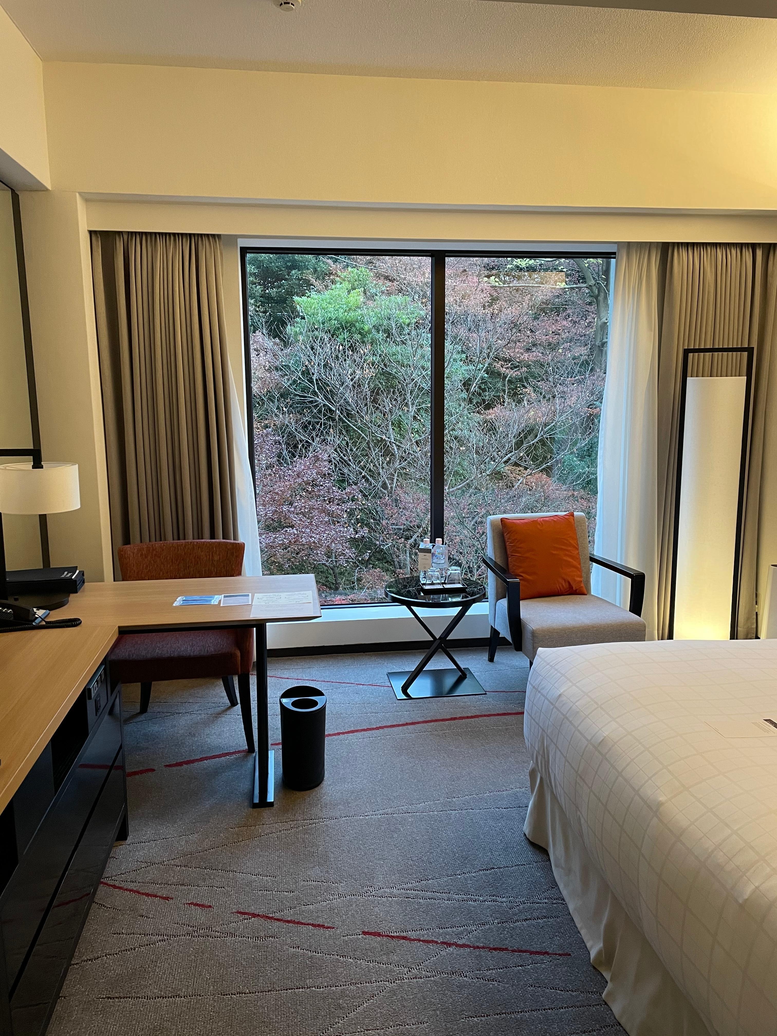 2階のお部屋でお庭がよく見えました