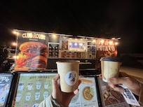 Great drinks made by food truck!