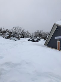 This is the actual chalet and car park.