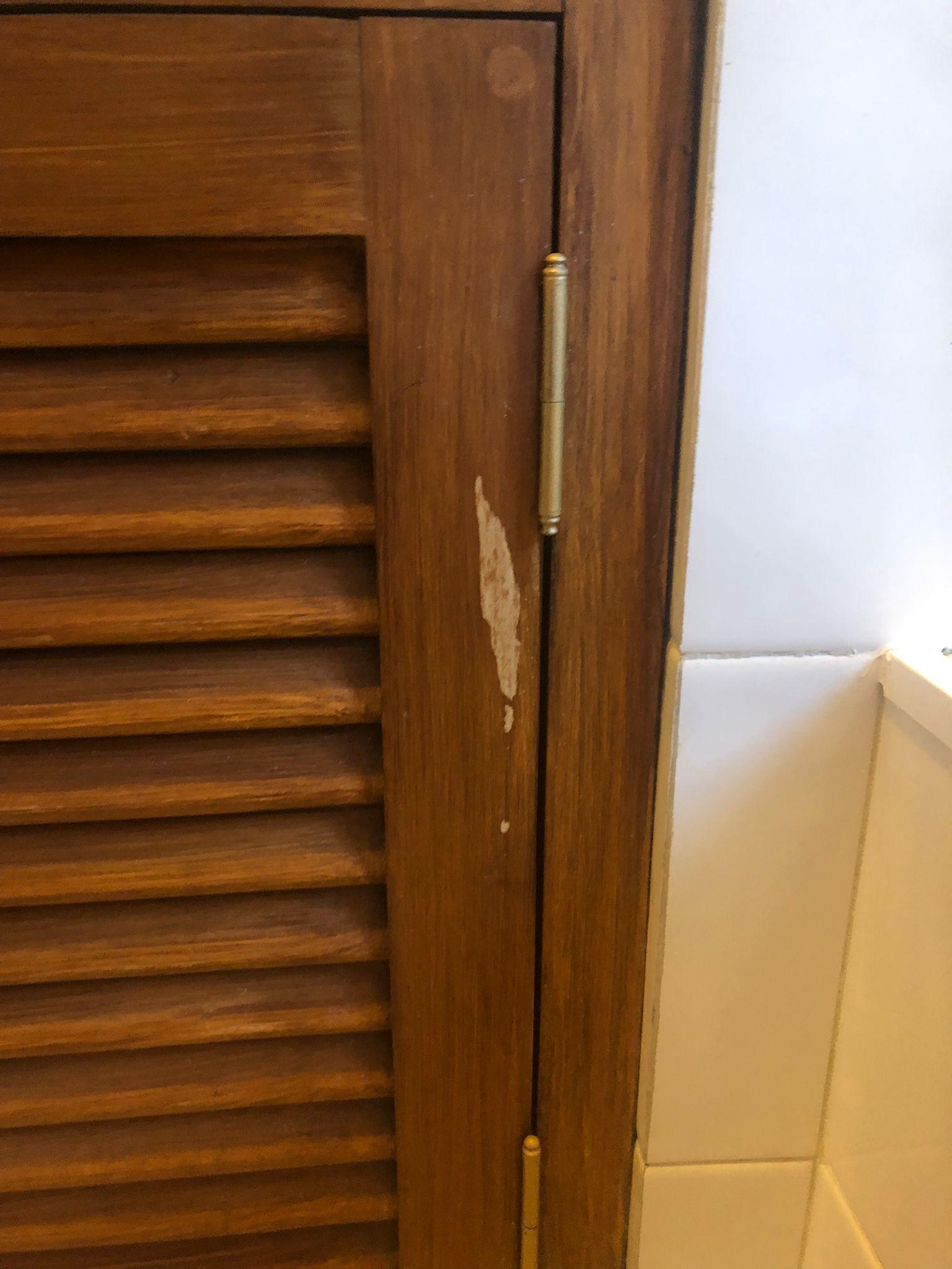 Damaged cupboards