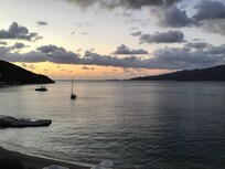 View at dawn from room.