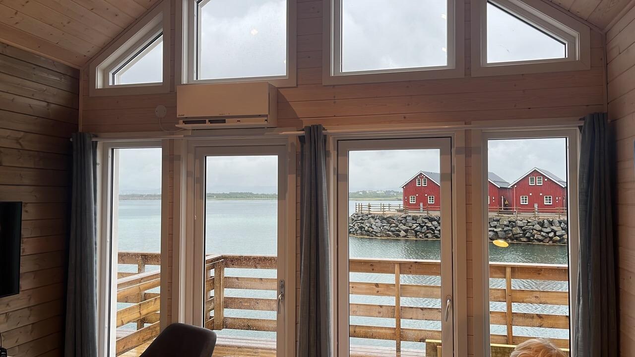 Utsikt fra stue/kjøkken