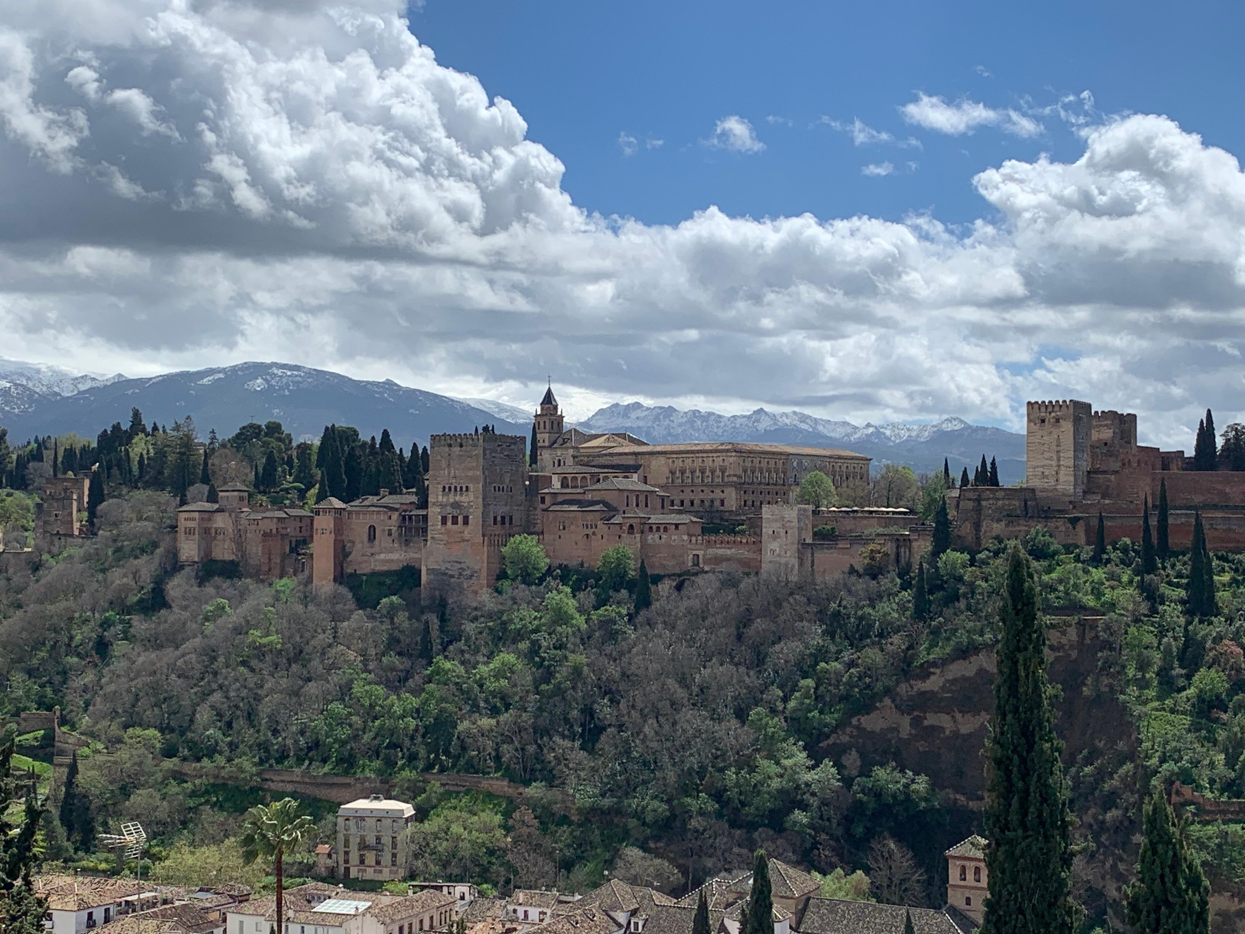 View across from mirador in Albaicín. 