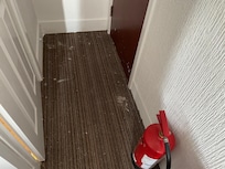 Paint stains and dirty floors