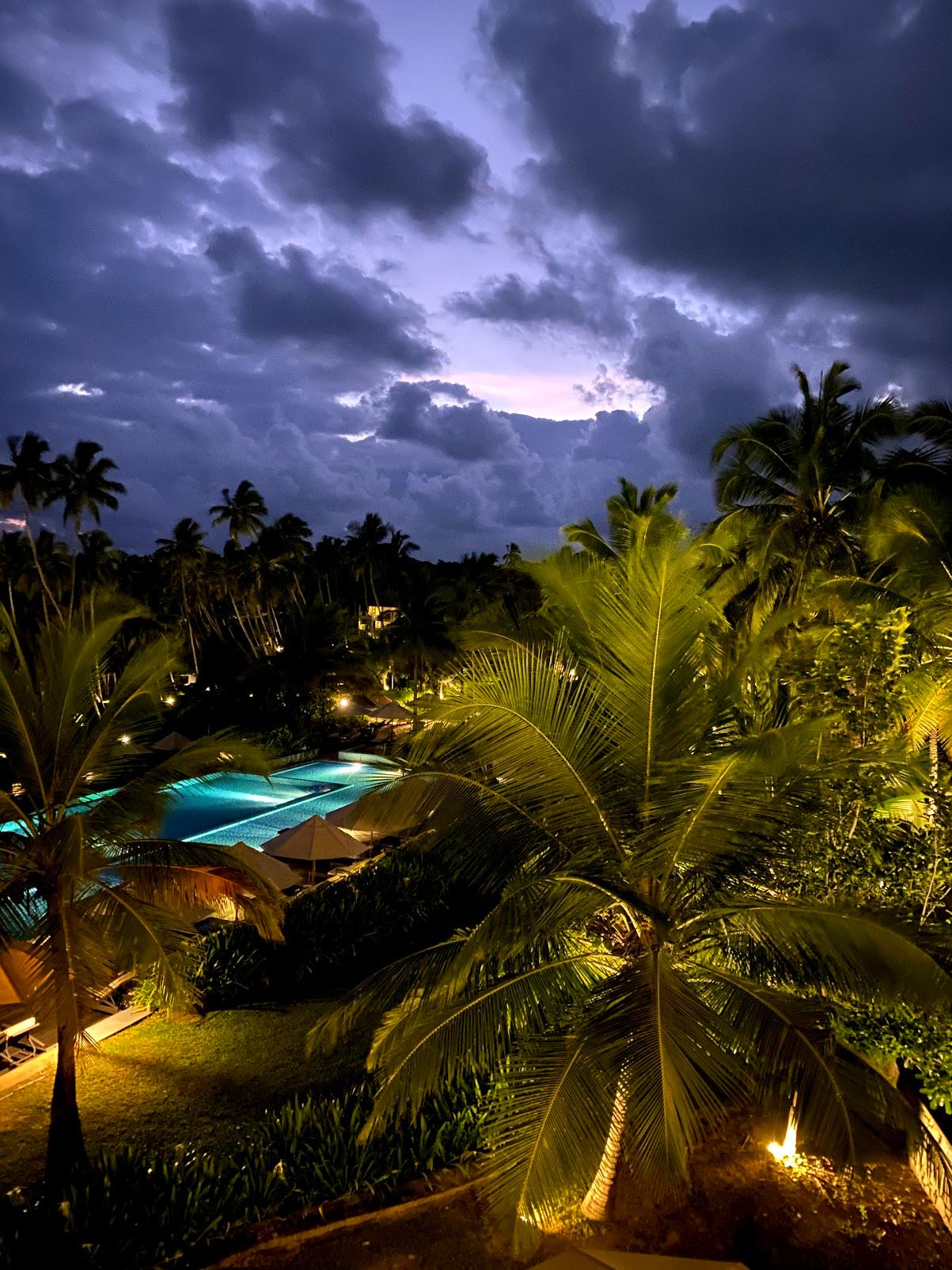 View of main hotel pool from the hotel lounge. The natural beauty of the country goes from the sea to the sky and everything in between. 