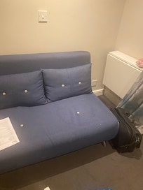 Stained sofa