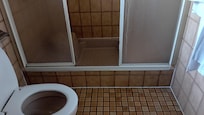 marche de 20 cm + DOUCHE INNACCESSIBLE AU HANDICAPES, aucune poignée dans la salle de bains contrairement a la description