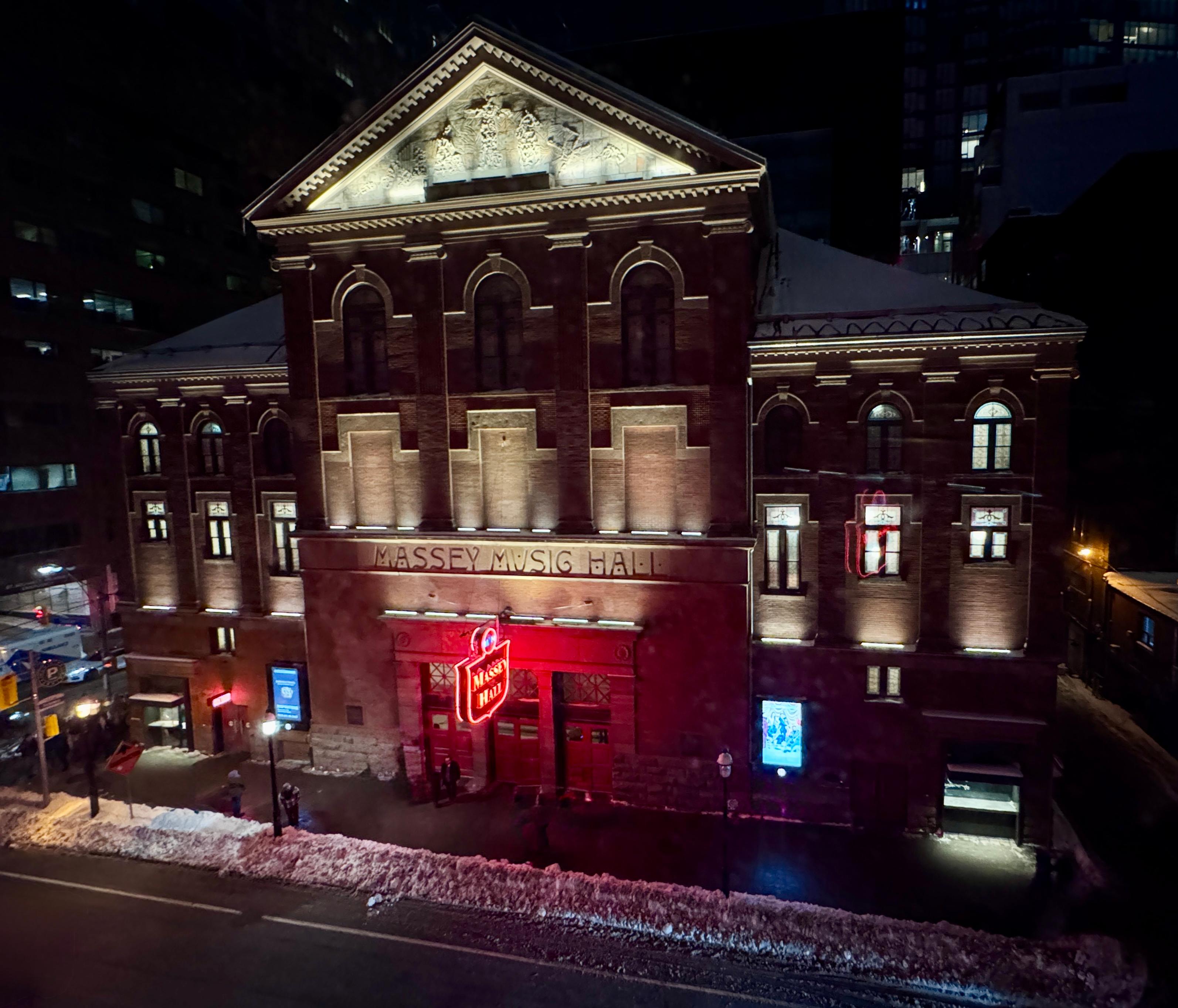 View of Massey Hall from our room