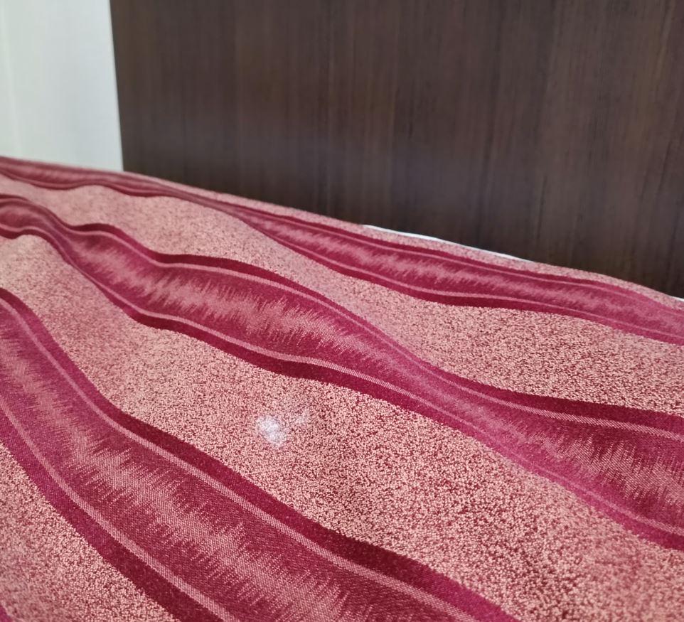 White stain found on the duvet cover