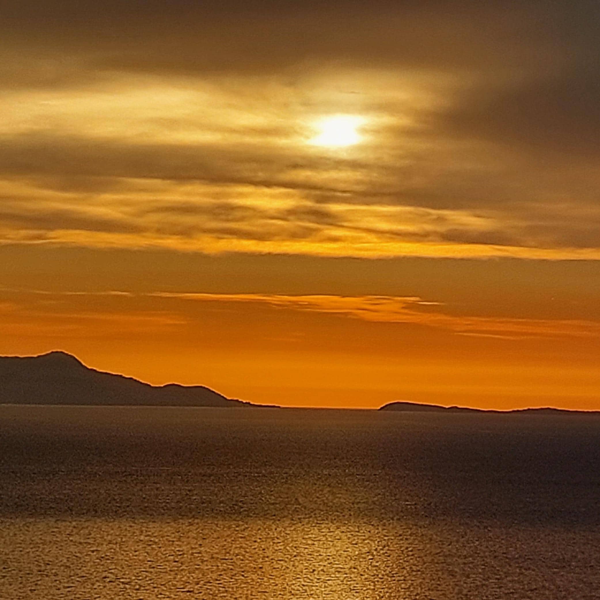 Sunset de notre chambre
