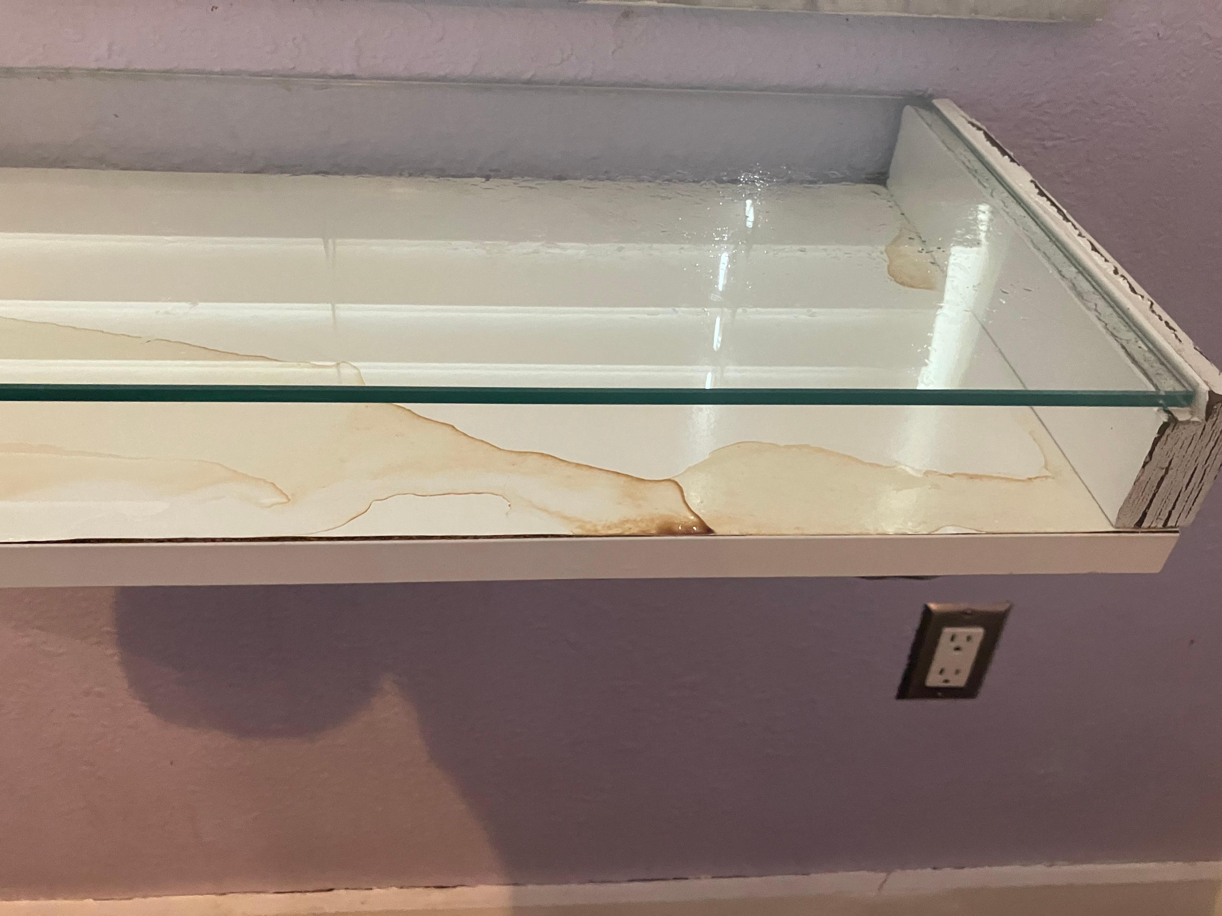 Water damage from leaking air conditioner