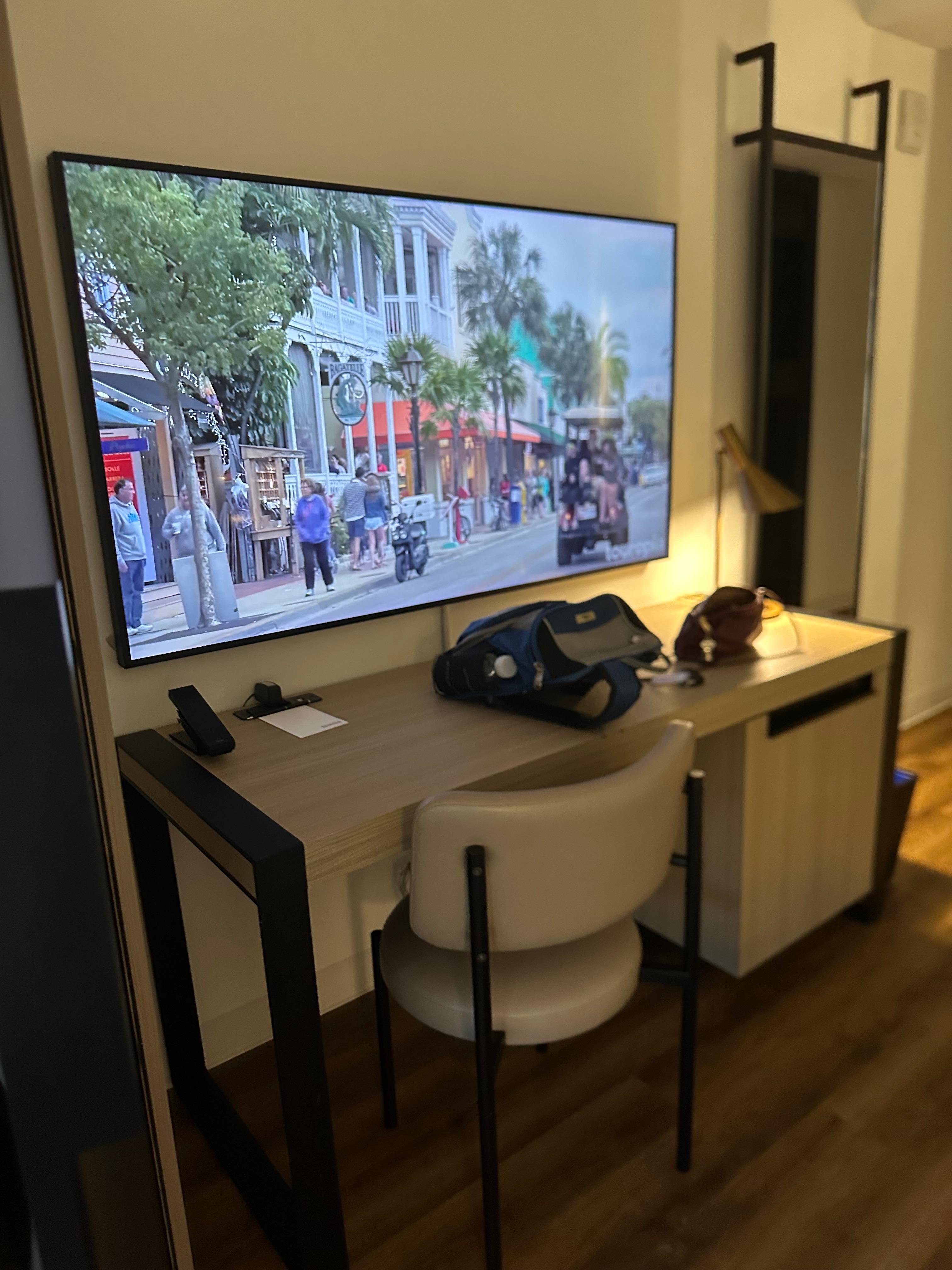 Huge tv and you can connect your apps