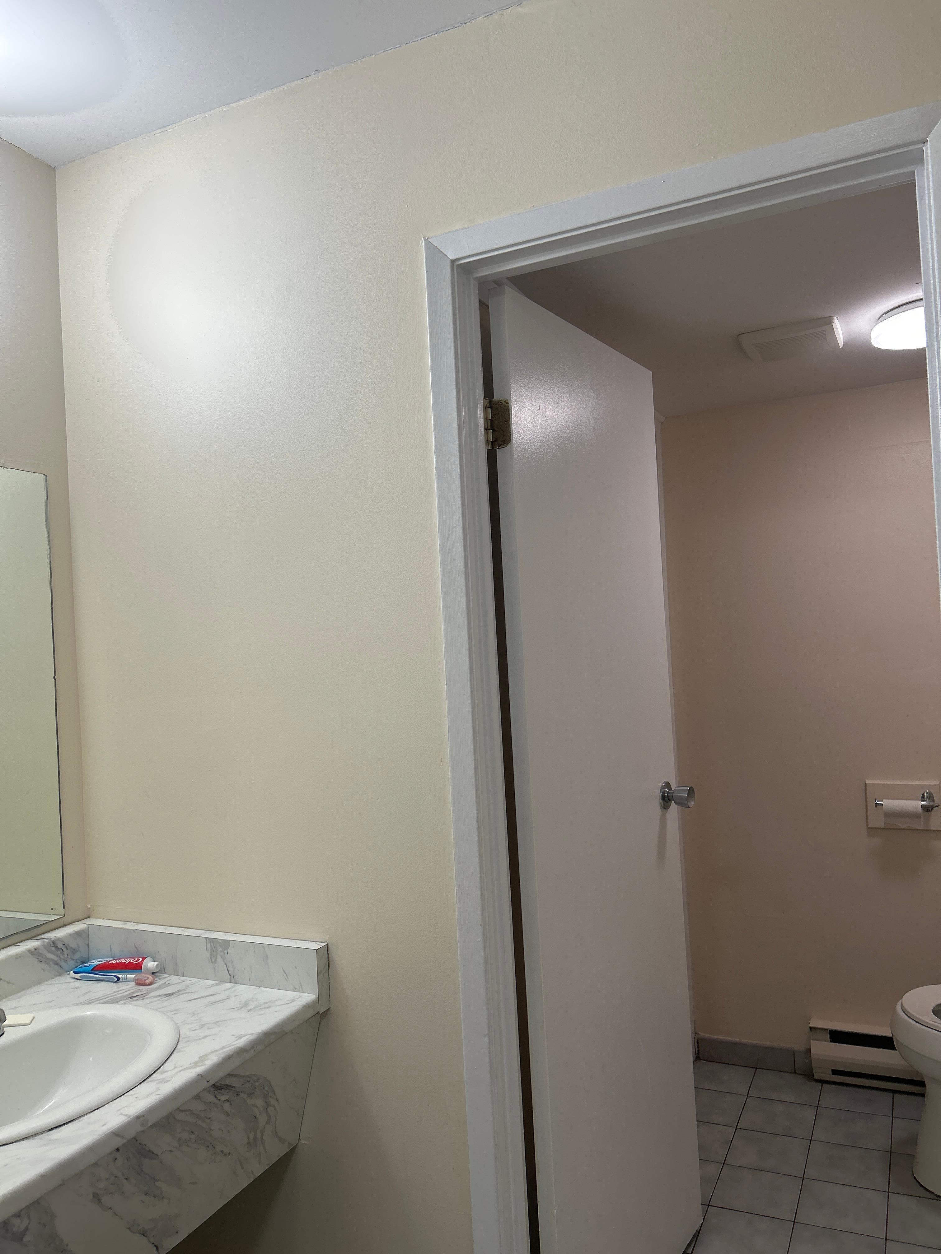 Separate sink from the bathroom, so ladies can get ready without hogging the bathroom up lool