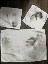 Photo du sol après nettoyage de notre part