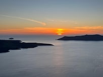 Sunset from the private balcony