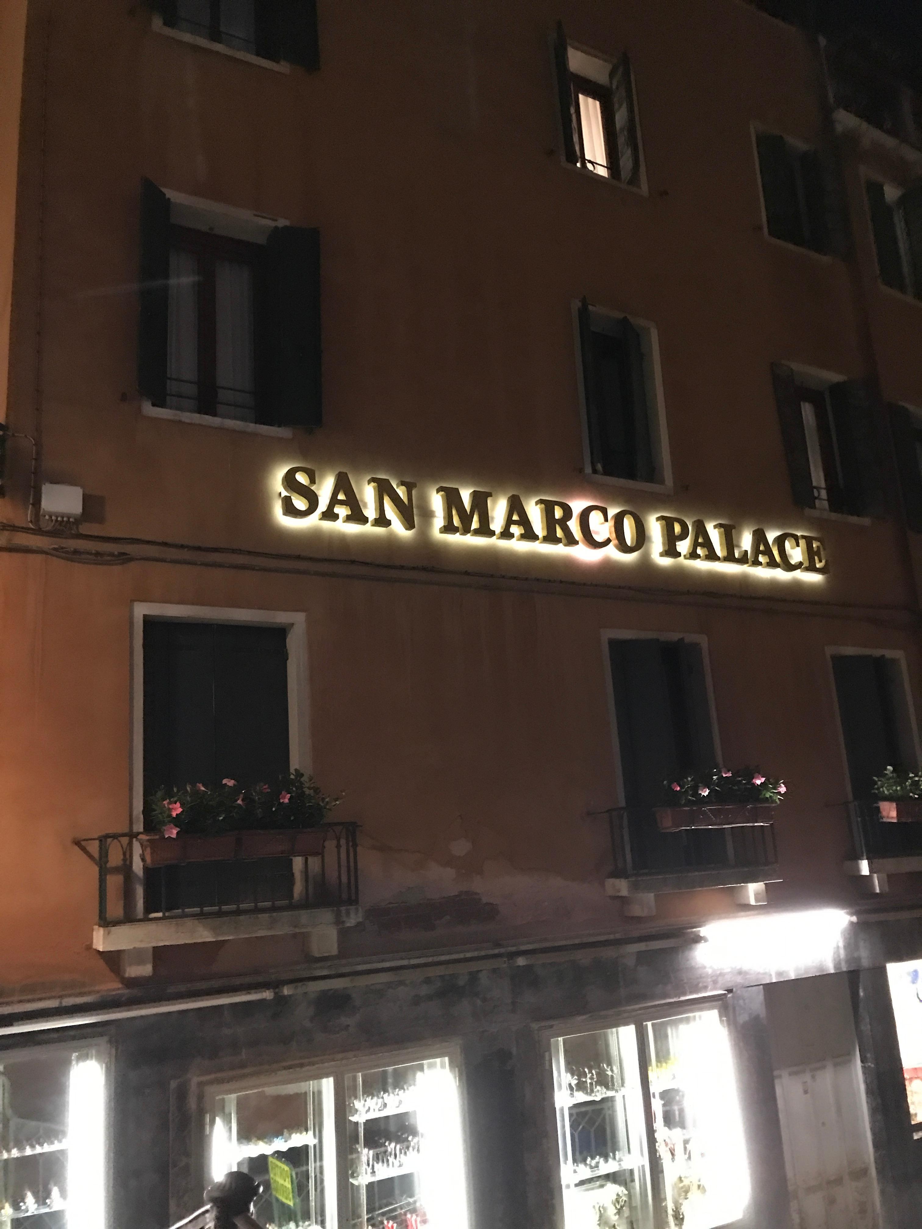 Night view of hotel