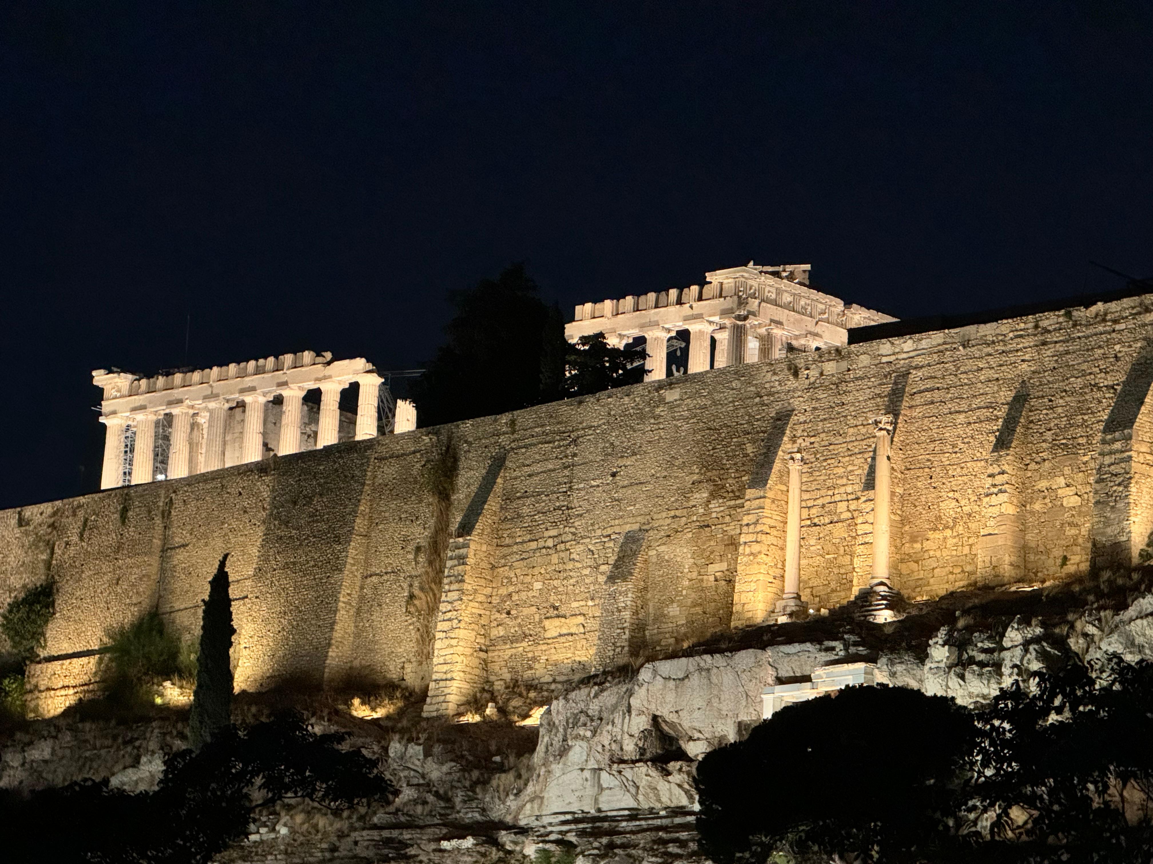 A view of the Acropolis from the Terrace