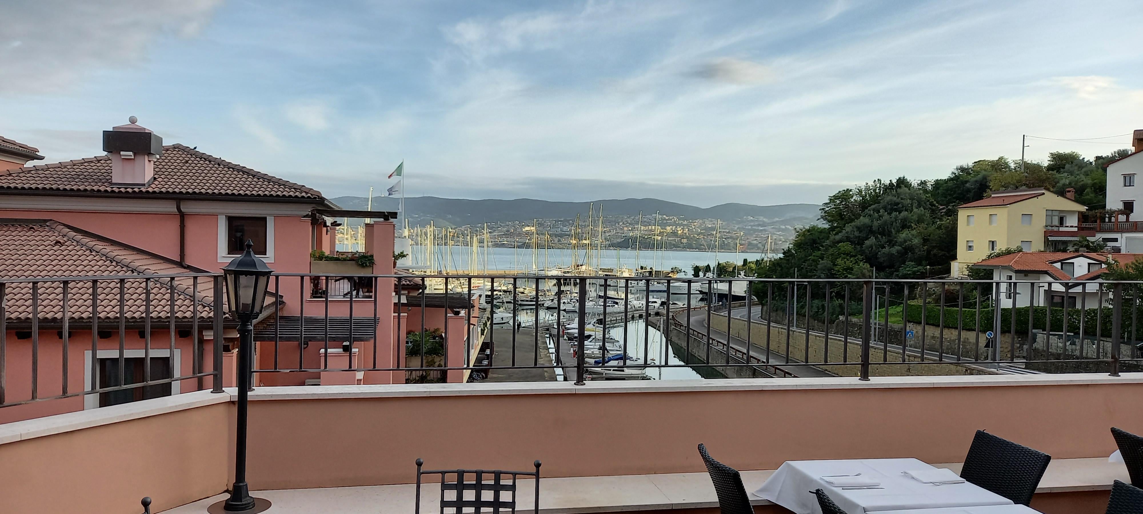 Vista dalla terrazza per la colazione
