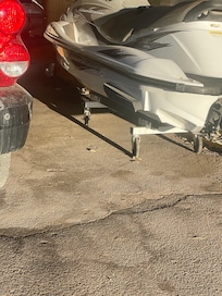 Outside was a junk yard