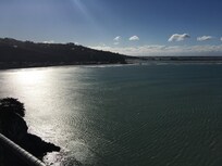Looking down on Sumner beach from the hill