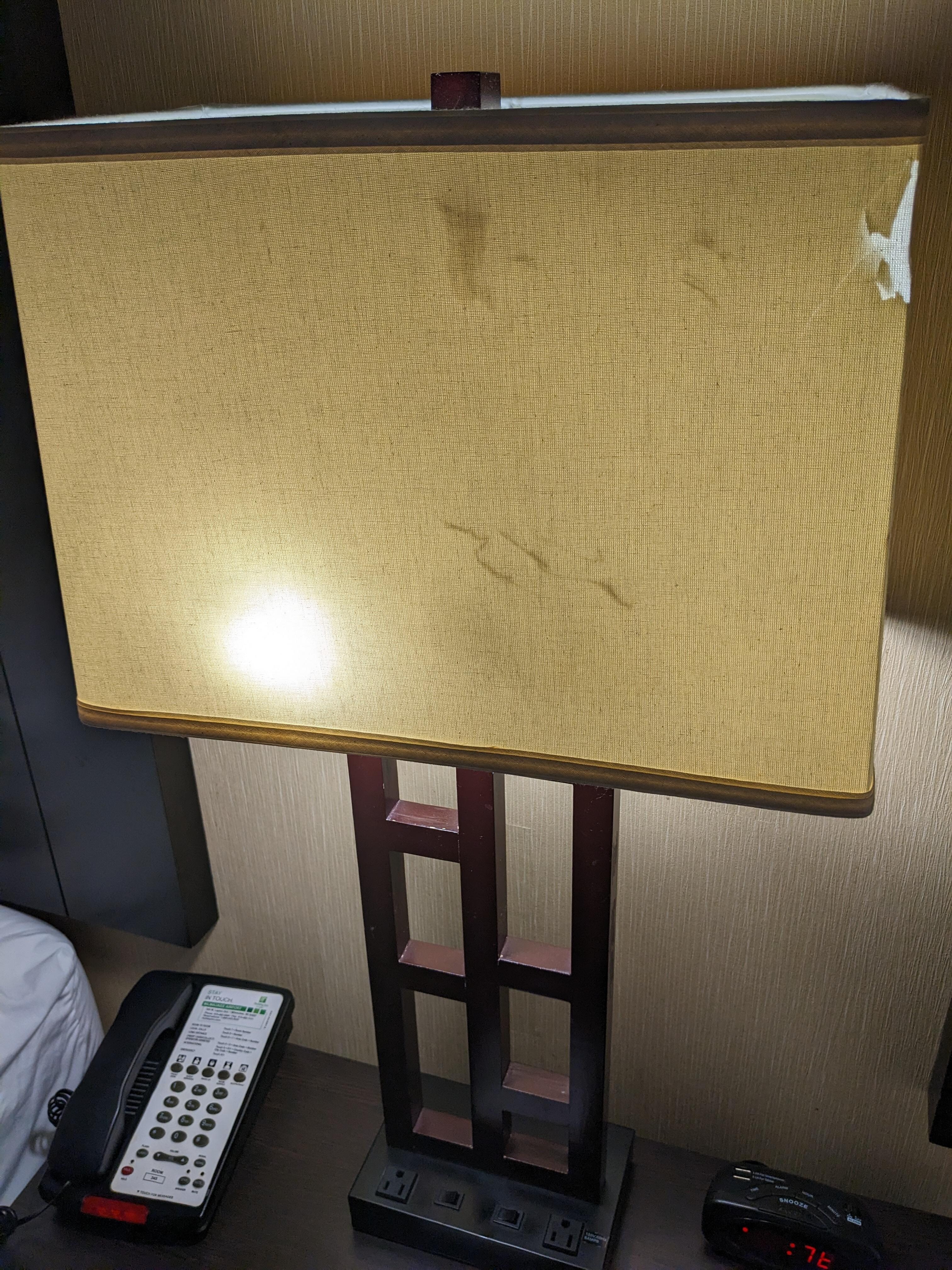 This lamp has been through it
