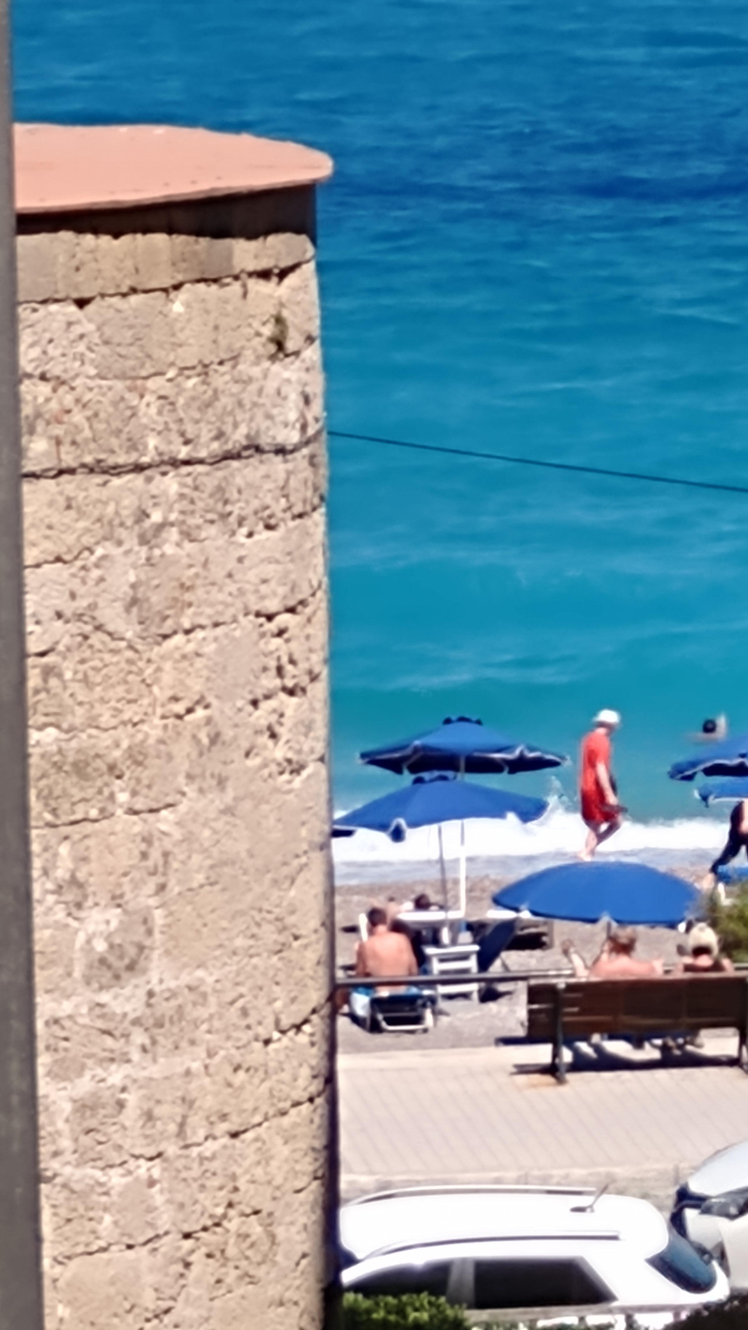 Visão da varanda do hotel
