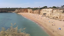 Playa de nuestra señora da Rocha, se ve desde el hotel