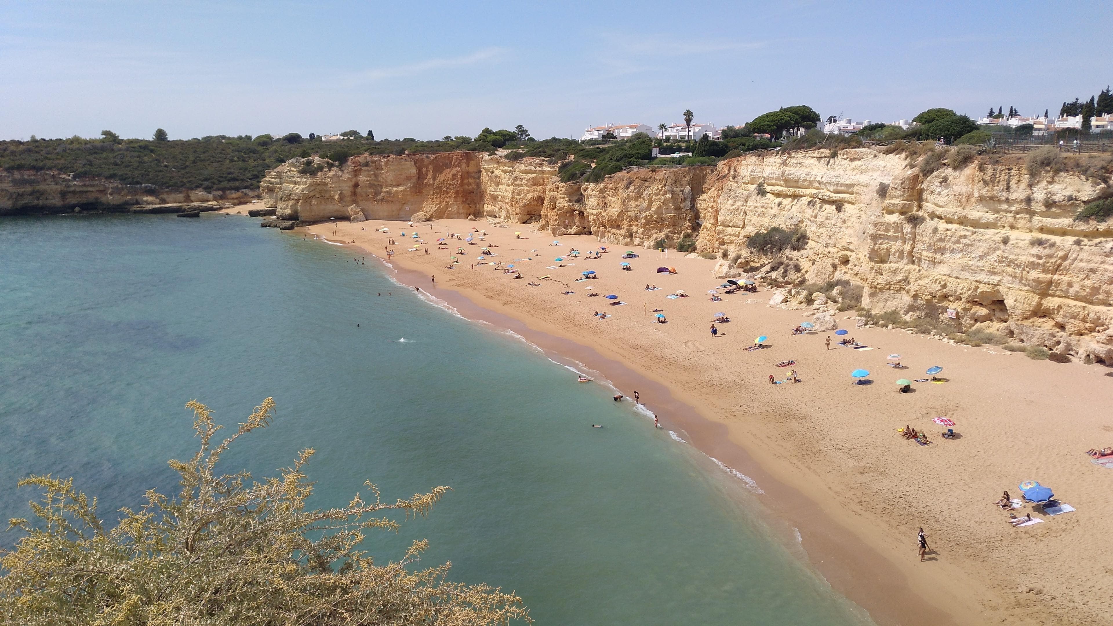 Playa de nuestra señora da Rocha, se ve desde el hotel