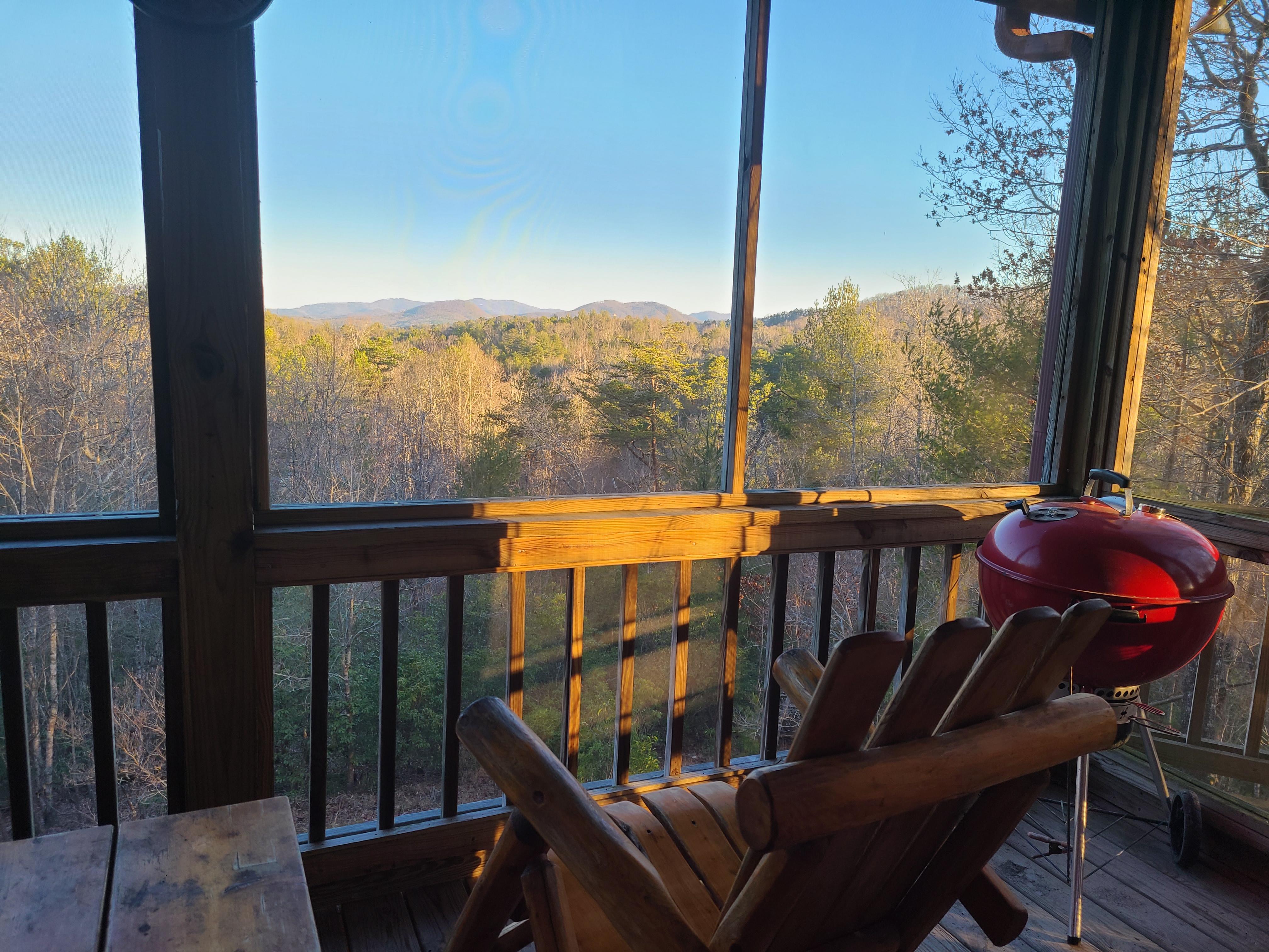 Beautiful view off the back deck (main floor)