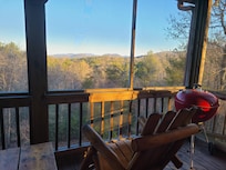 Beautiful view off the back deck (main floor)