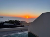 Por do Sol na piscina do quarto