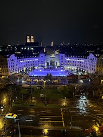 En fantastisk udsigt fra Rooftop Baren på hotellet