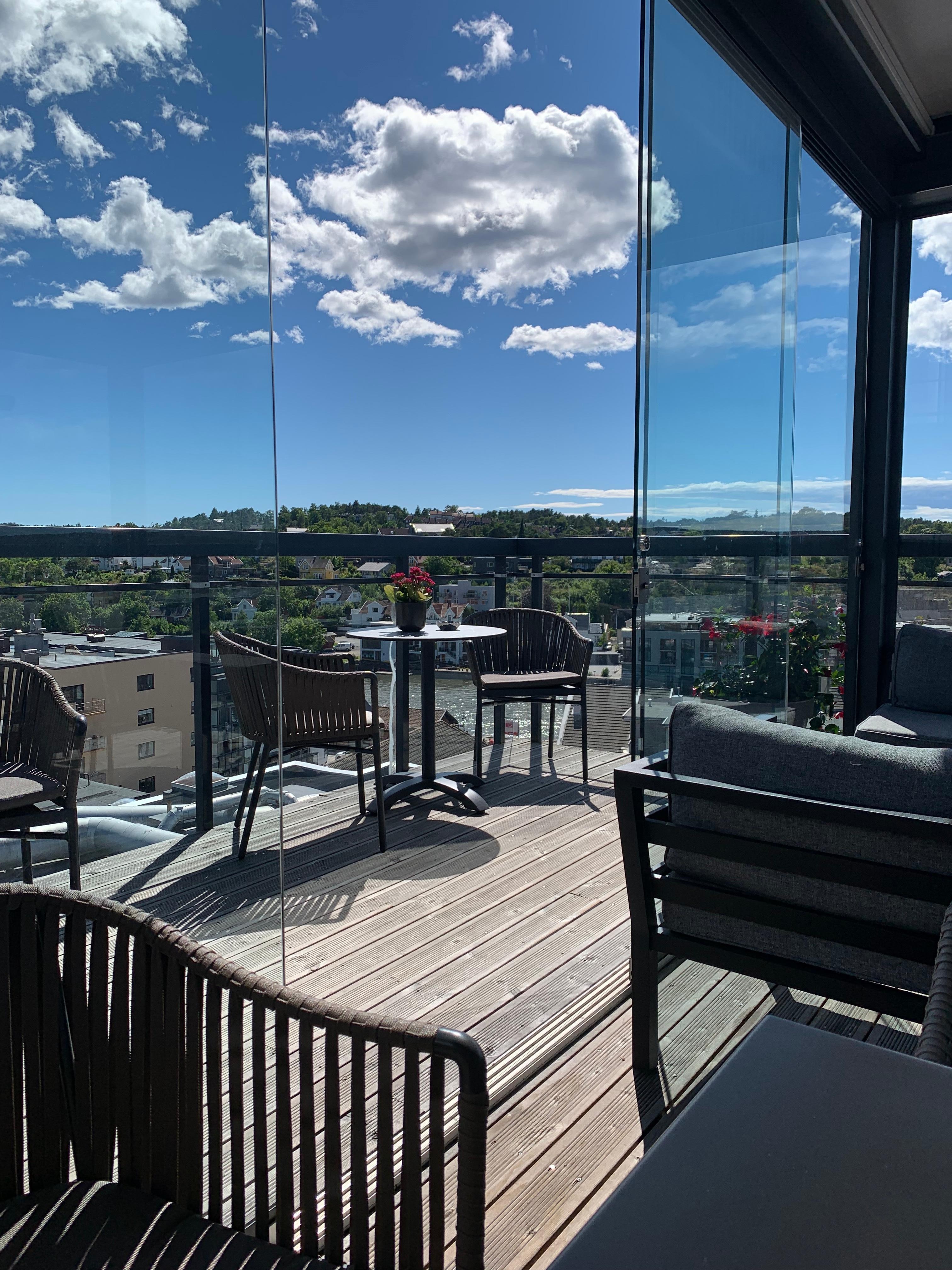 Utsikt fra toppetasjen