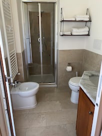 Well functioning bathroom.